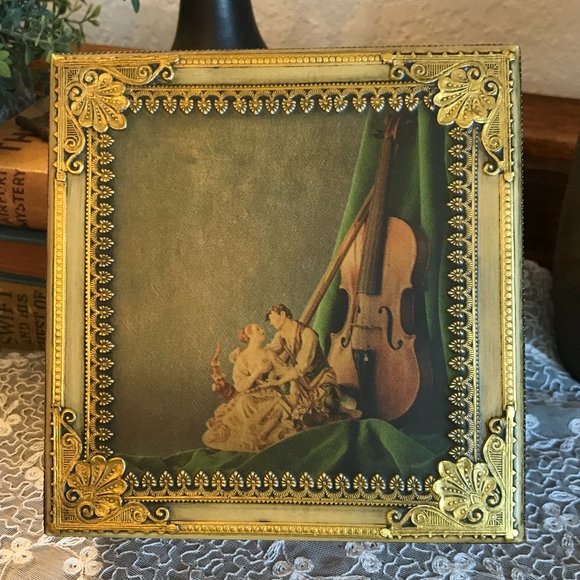 Vintage Other - Vintage Decoupage wood box